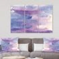 Watercolor Purple Haze II  Canvas Wall Art