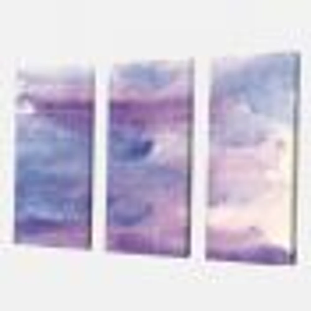 Watercolor Purple Haze II  Canvas Wall Art