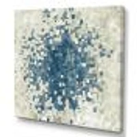 Geometric Blue Spots  Wall Art