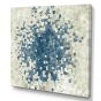 Geometric Blue Spots  Wall Art