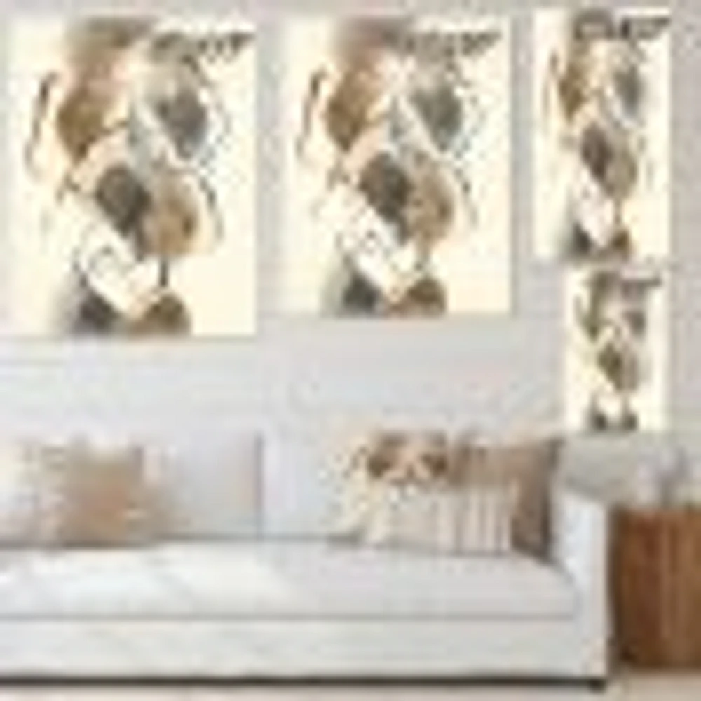 Gold Glam Squares III  Wall Art