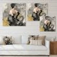 Gold Fashion Dance  Wall Art