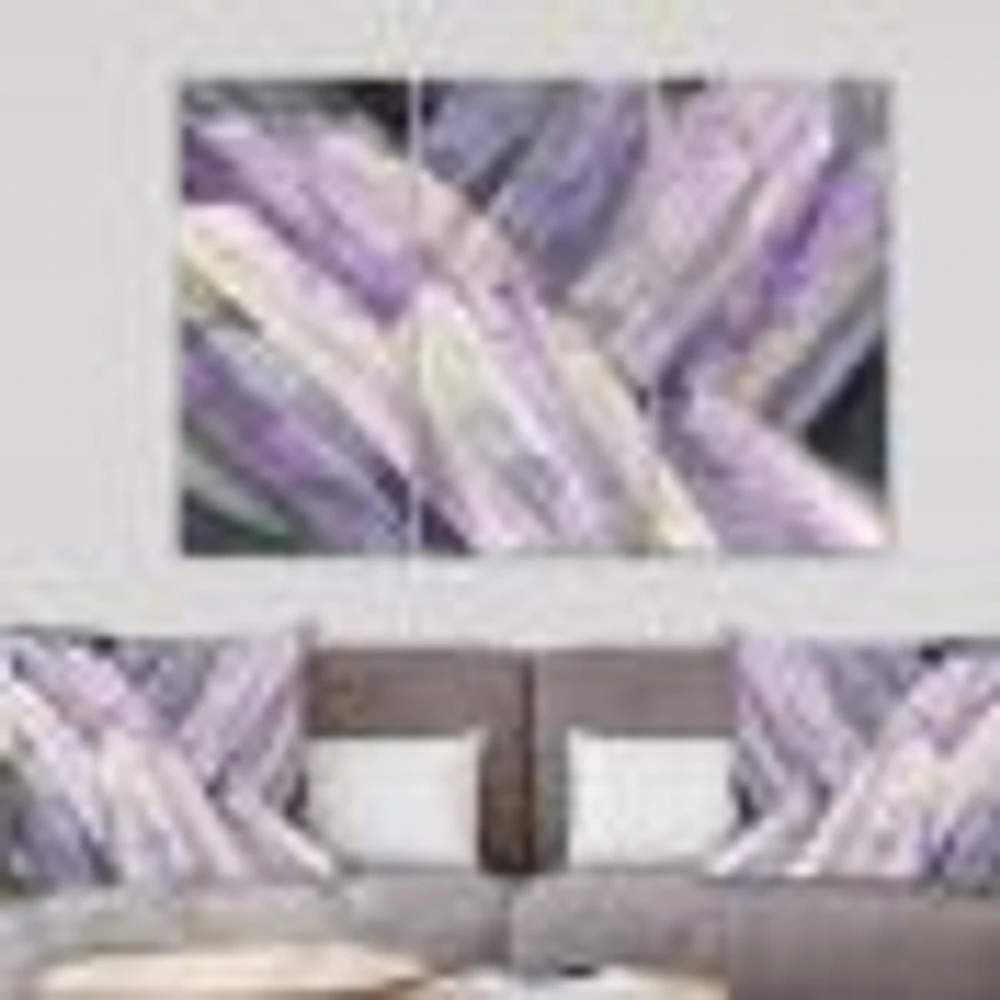 Toile « Geometric Purple Glacier