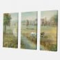 Tranquil Country Field  Canvas Wall Art