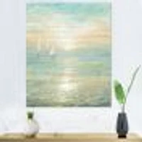 Toile « Sunrise Boat I »