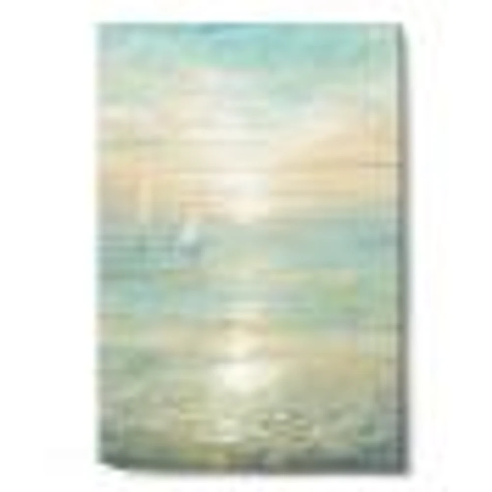 Sunrise Boat I  Canvas Wall Art