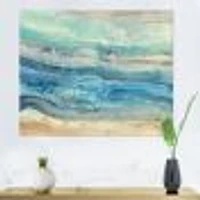 Ocean Mineral Waves  Canvas Art