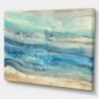 Ocean Mineral Waves  Canvas Art