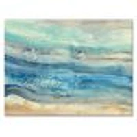 Ocean Mineral Waves  Canvas Art