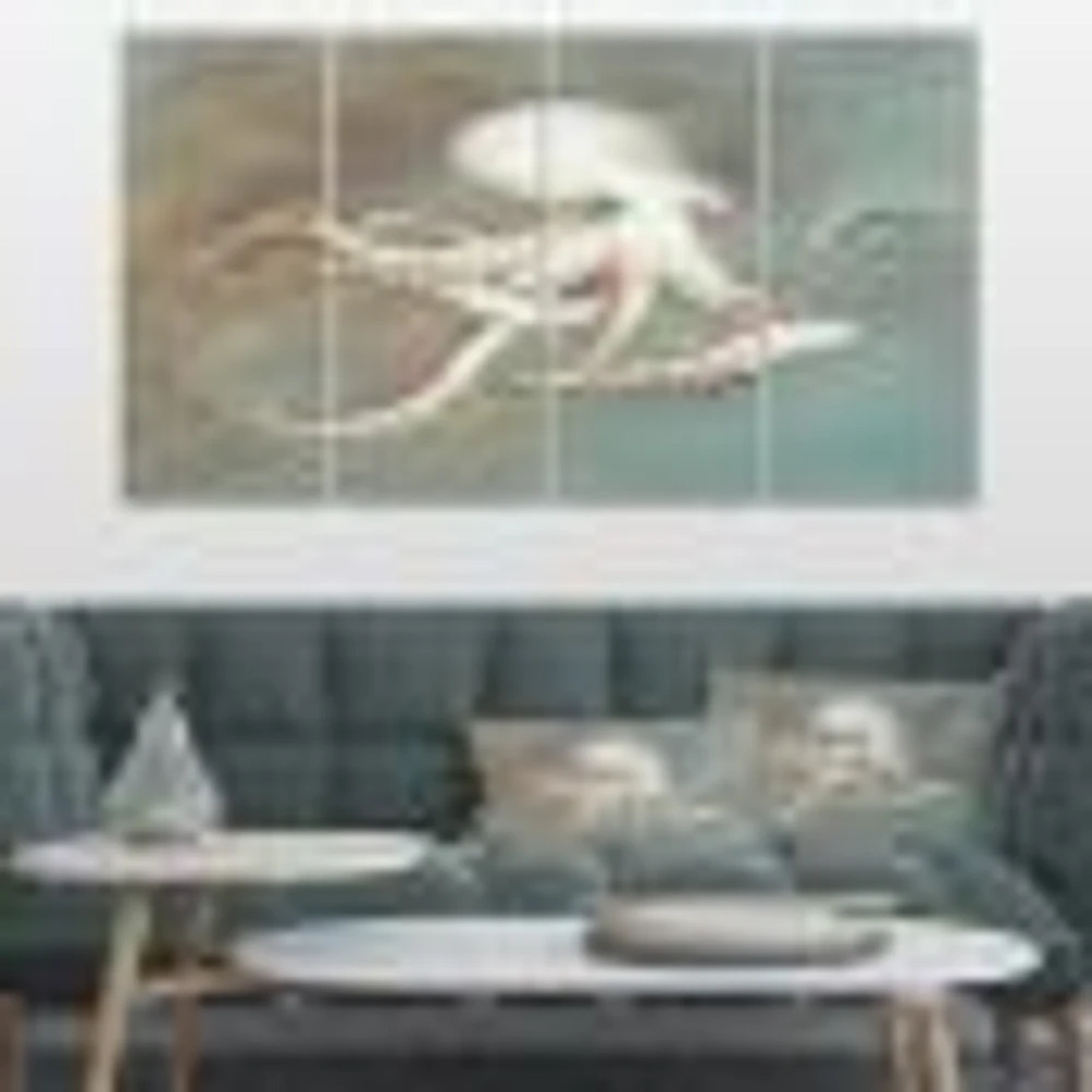 Octopus Treasures from the Sea  Canvas Wall Art