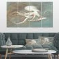 Octopus Treasures from the Sea  Canvas Wall Art