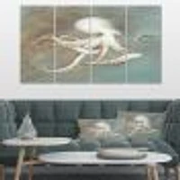 Octopus Treasures from the Sea  Canvas Wall Art