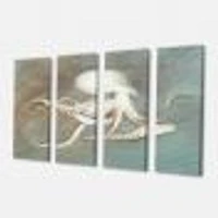 Octopus Treasures from the Sea  Canvas Wall Art