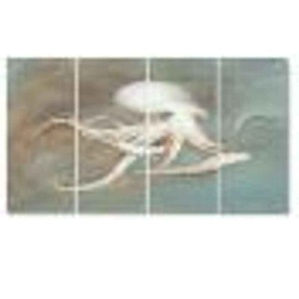 Octopus Treasures from the Sea  Canvas Wall Art