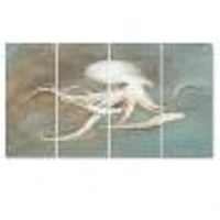 Octopus Treasures from the Sea  Canvas Wall Art