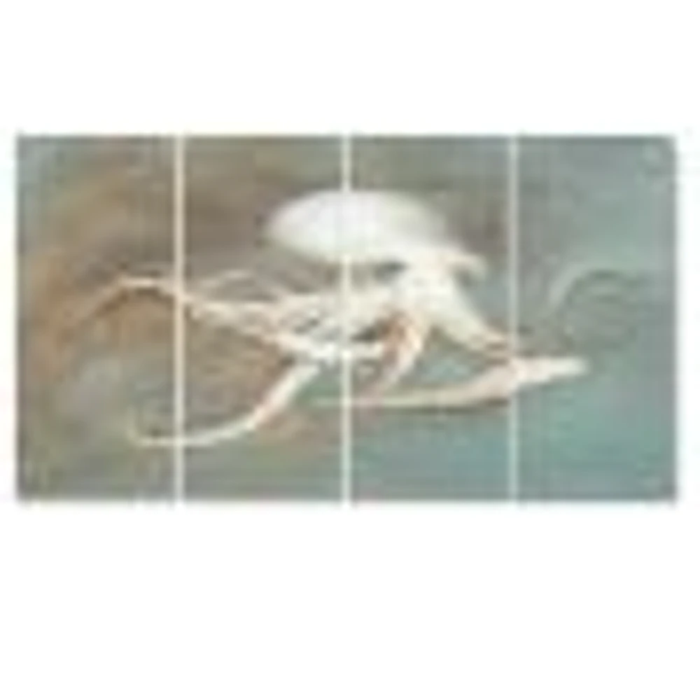 Octopus Treasures from the Sea  Canvas Wall Art