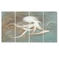 Octopus Treasures from the Sea  Canvas Wall Art