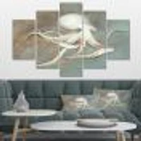 Octopus Treasures from the Sea  Canvas Wall Art