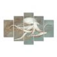 Octopus Treasures from the Sea  Canvas Wall Art