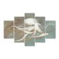 Octopus Treasures from the Sea  Canvas Wall Art