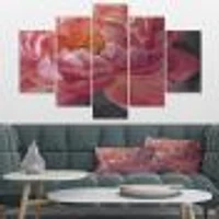 Vivid Pink Peonies I Canvas Wall Art Panels