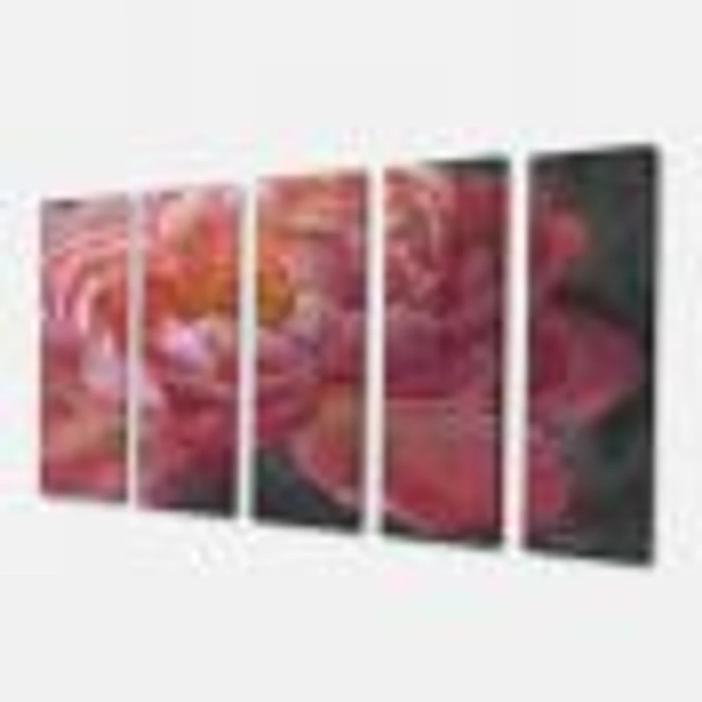 Vivid Pink Peonies I Canvas Wall Art Panels