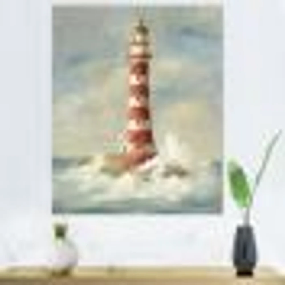 Ocean Lighthouse  Wall Art