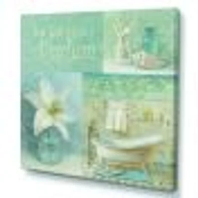 Toile « Bathroom Lily Parfum Bath Story »