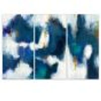 Blue Glam Texture II  Canvas Wall Art