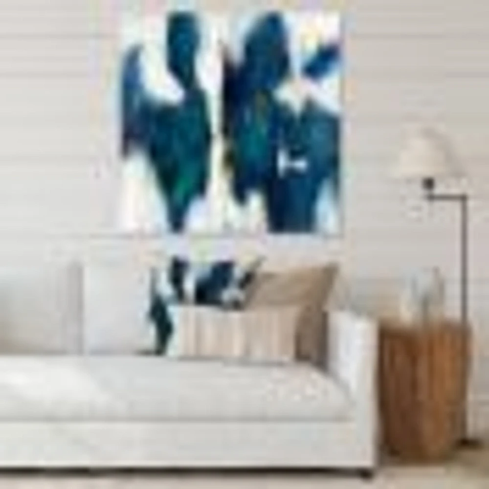 Blue Glam Texture I  Wall Art