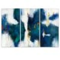 Blue Glam Texture I  Canvas Wall Art