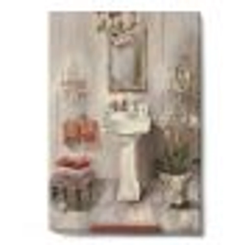 French Bath La baignoire I  Canvas Wall Art