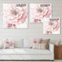 Toile  « Indigold Shabby Peonies Pink »