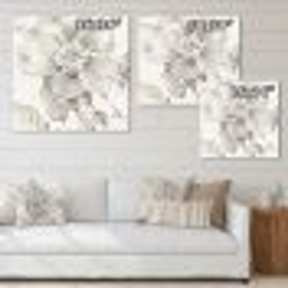 Indigold Grey Peonies II  Wall Art