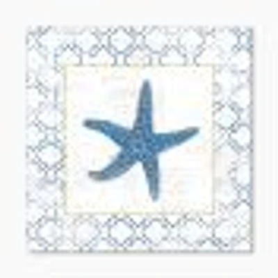 Toile  « Navy Starfish with Gold »