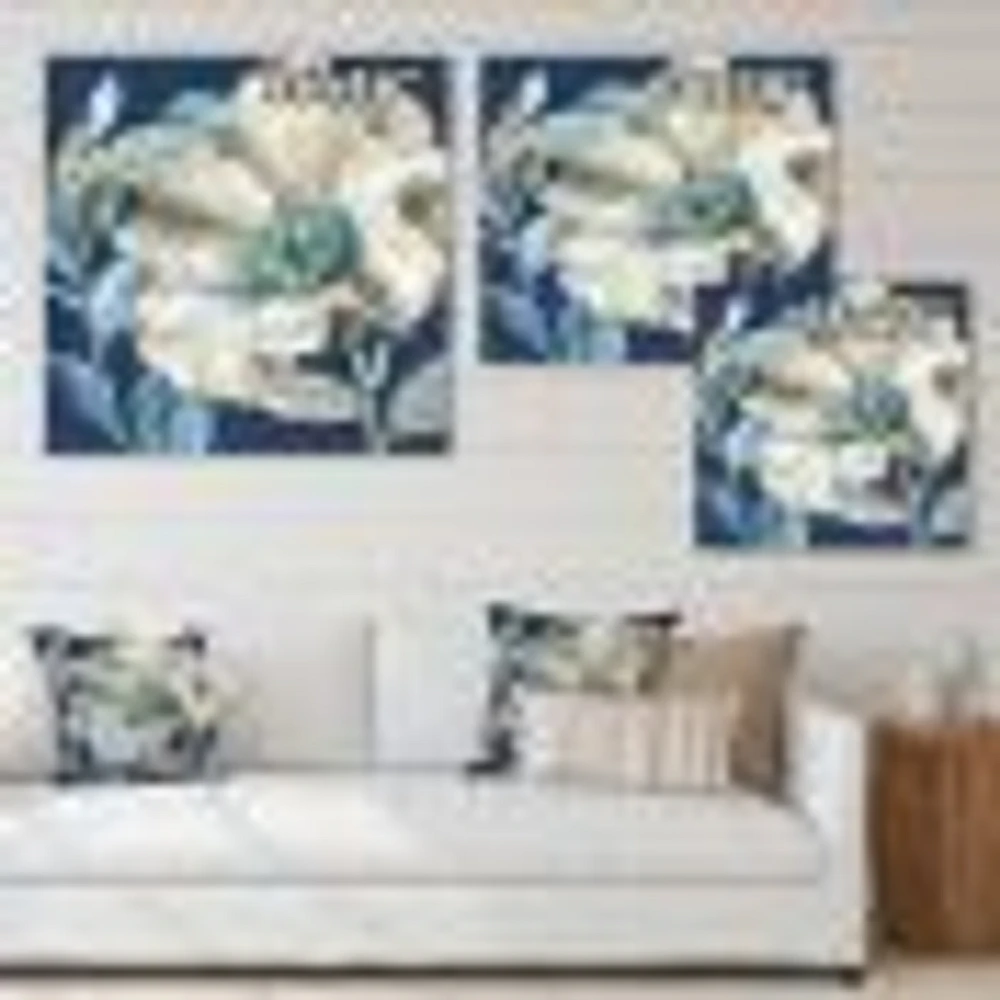 Indigold Watercolor Flower I  Wall Art