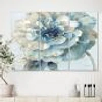 Indigold Watercolor Flower II  Canvas Wall Art Print