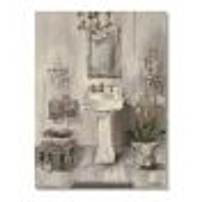 French Bathroom Vintage II  Canvas