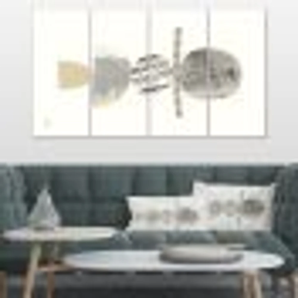 Geometric Balance Neutral I Canvas Wall Art Panels