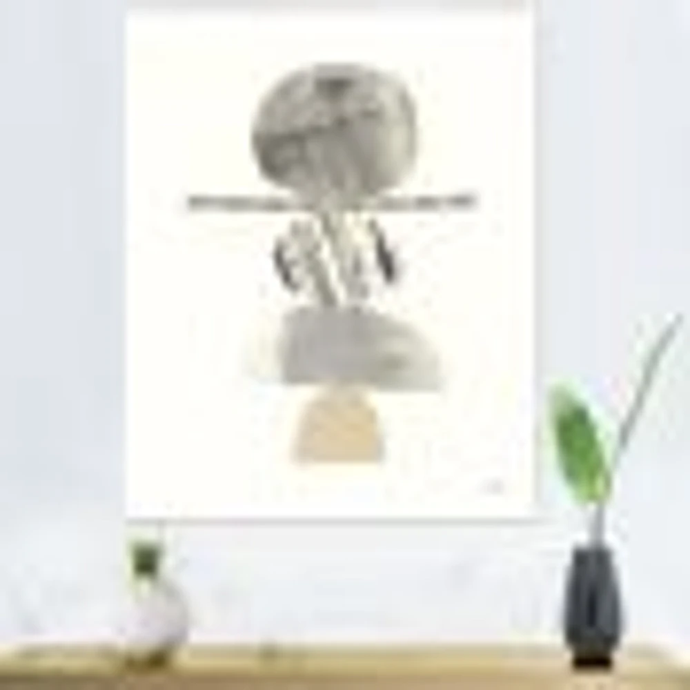 Geometric Balance Neutral I  Wall Art