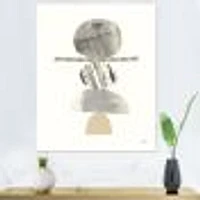 Geometric Balance Neutral I  Wall Art