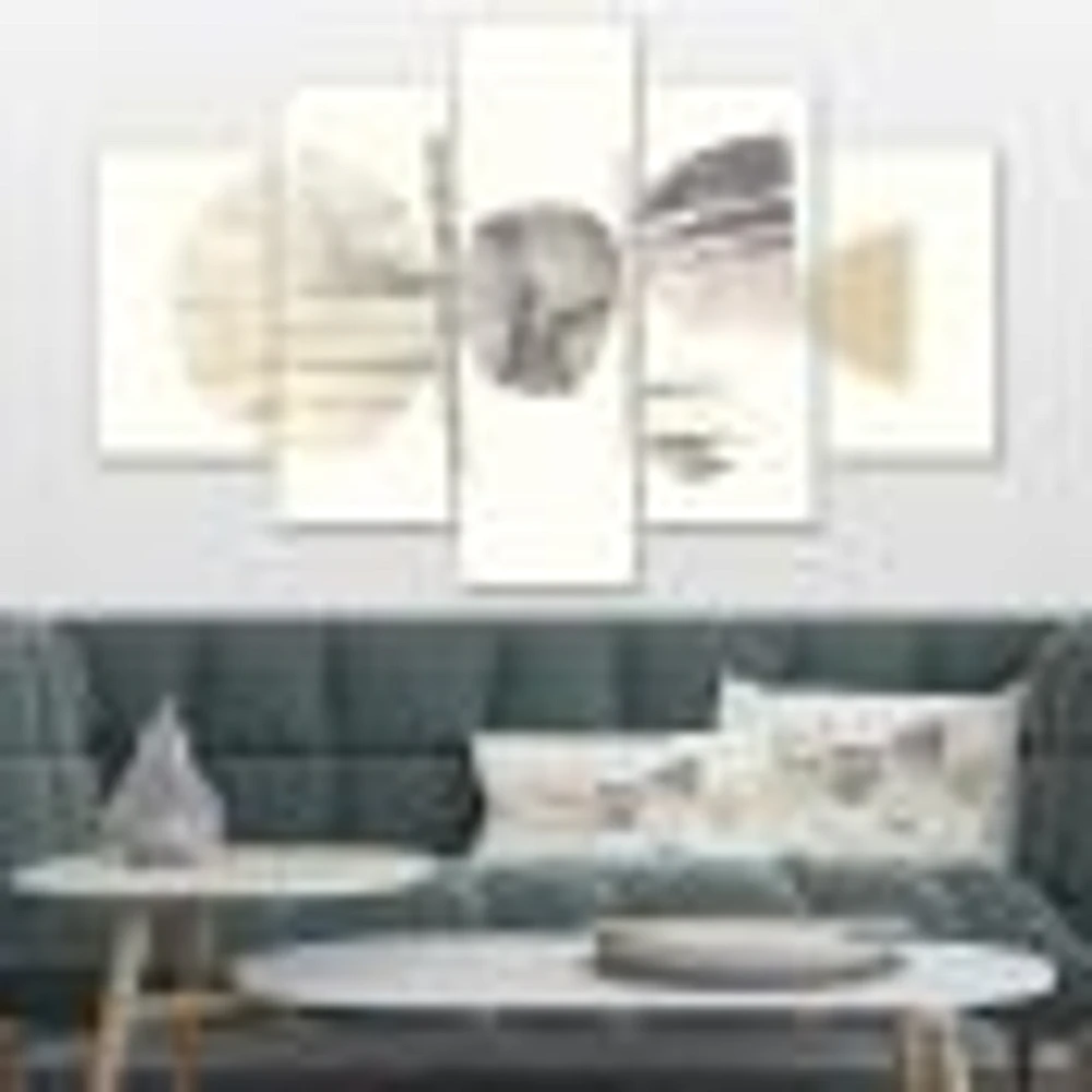 Geometric Balance Neutral II Canvas Wall Art