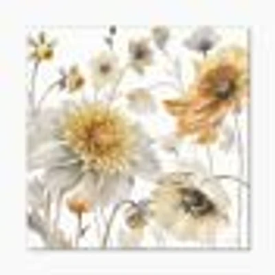 Fields of Gold Watercolor Flower VI  Wall Art