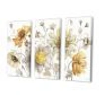 Fields of Gold Watercolor Flower VII  Canvas Art