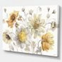 Fields of Gold Watercolor Flower VII  Canvas Art