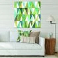 Green Triangle III Wall Art