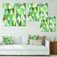 Green Triangle III Wall Art