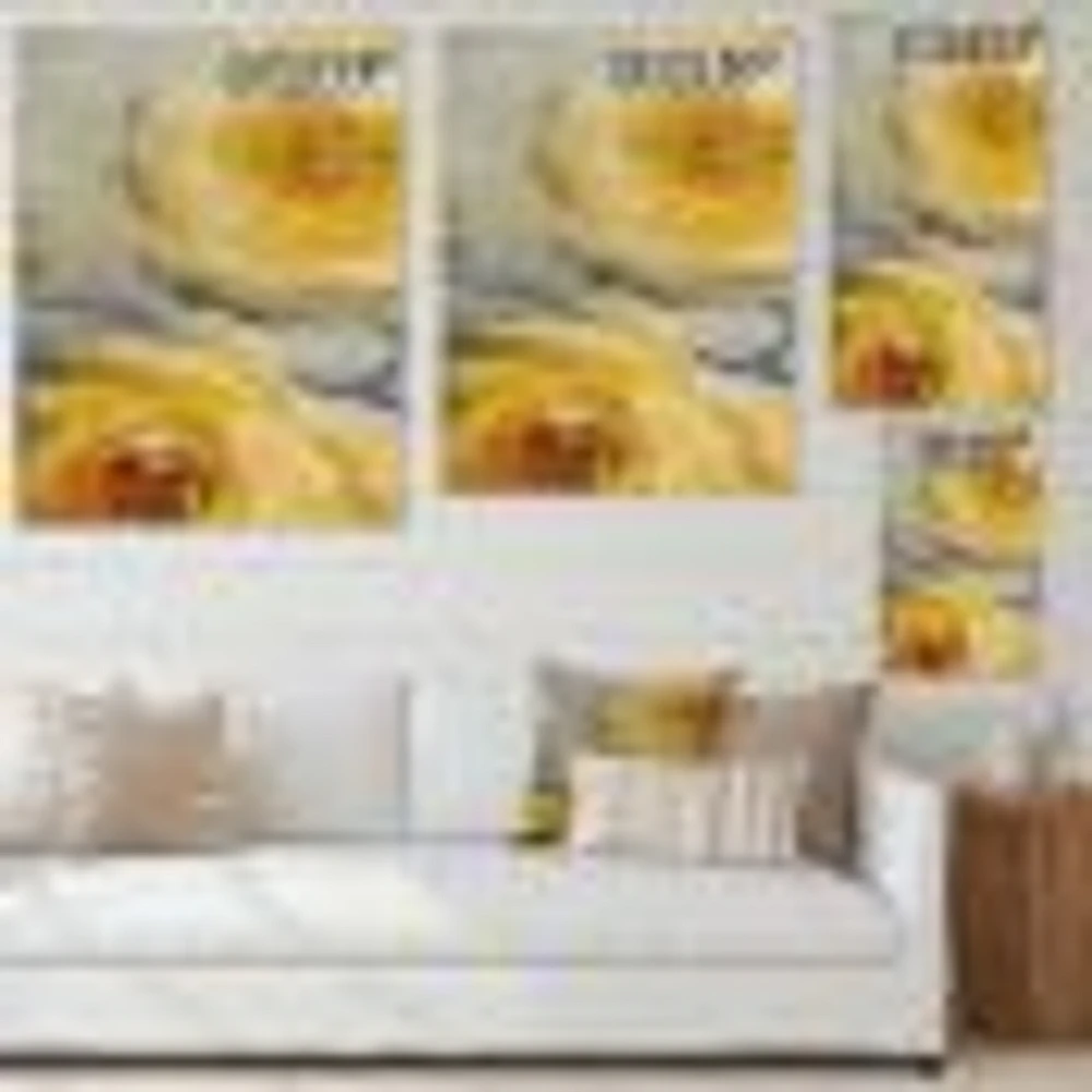 Sunshine Yellow Flower III  Wall Art