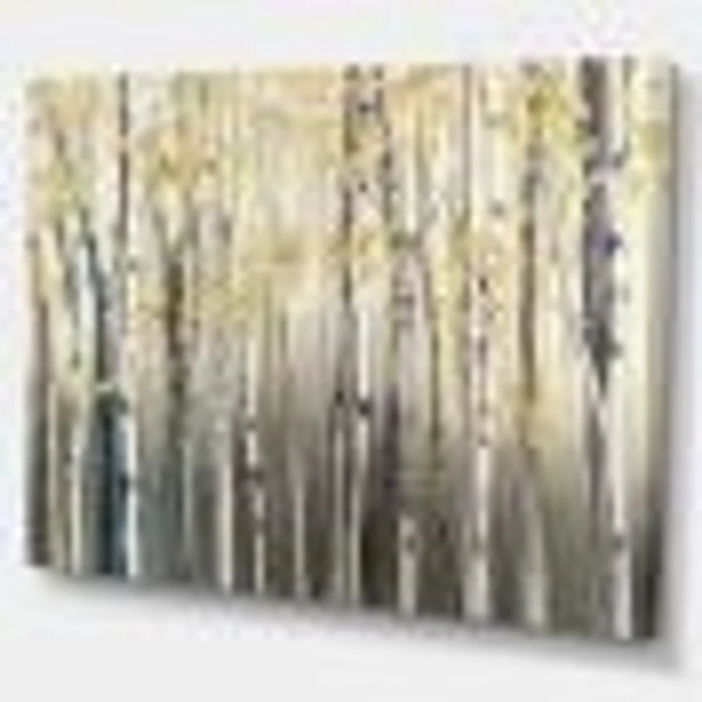 Toile « Golden Birch Forest I »