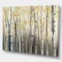 Golden Birch Forest I  Canvas Wall Art